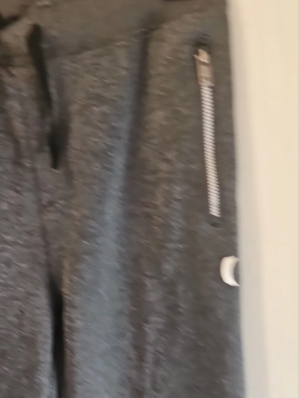 Hurley Kids L 12/13 Charcoal Gray Jogger Sweatpants with Zip Pockets